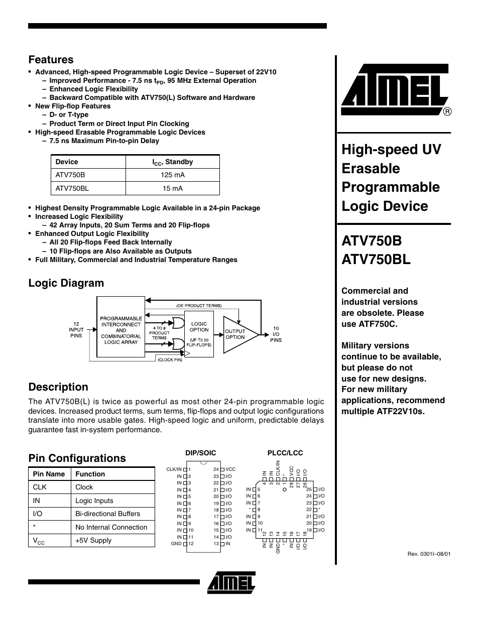 Rainbow Electronics ATV750BL User Manual | 19 pages