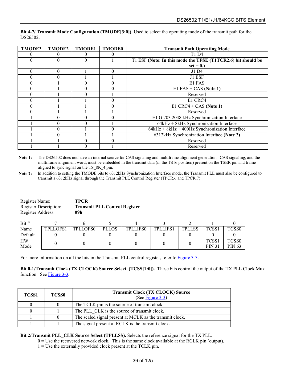 Rainbow Electronics DS26502 User Manual | Page 36 / 125