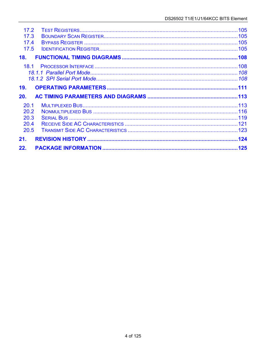 Rainbow Electronics DS26502 User Manual | Page 4 / 125