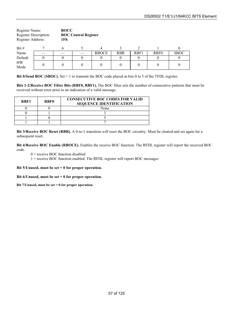 Rainbow Electronics DS26502 User Manual | Page 57 / 125