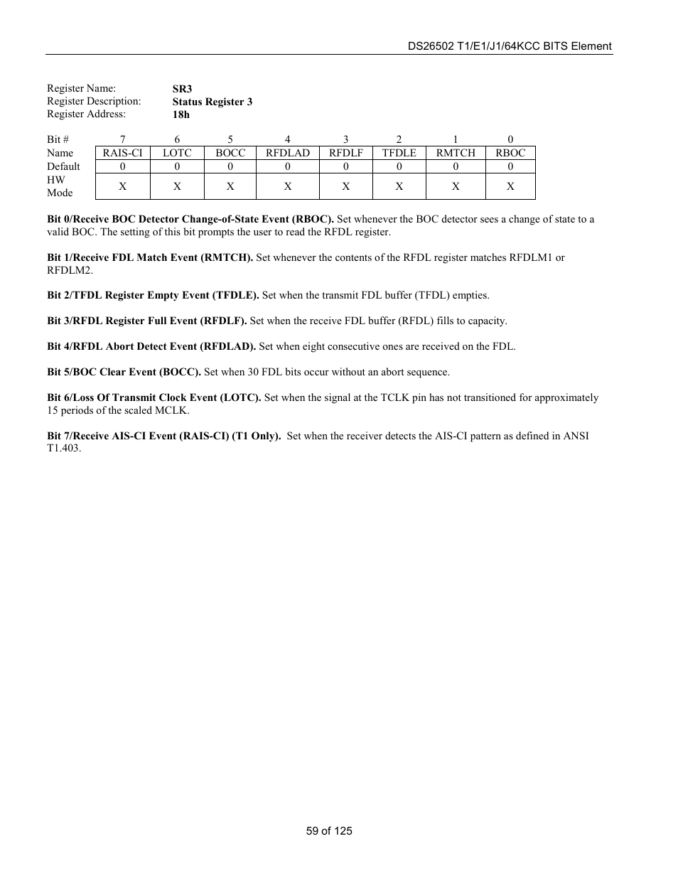 Rainbow Electronics DS26502 User Manual | Page 59 / 125