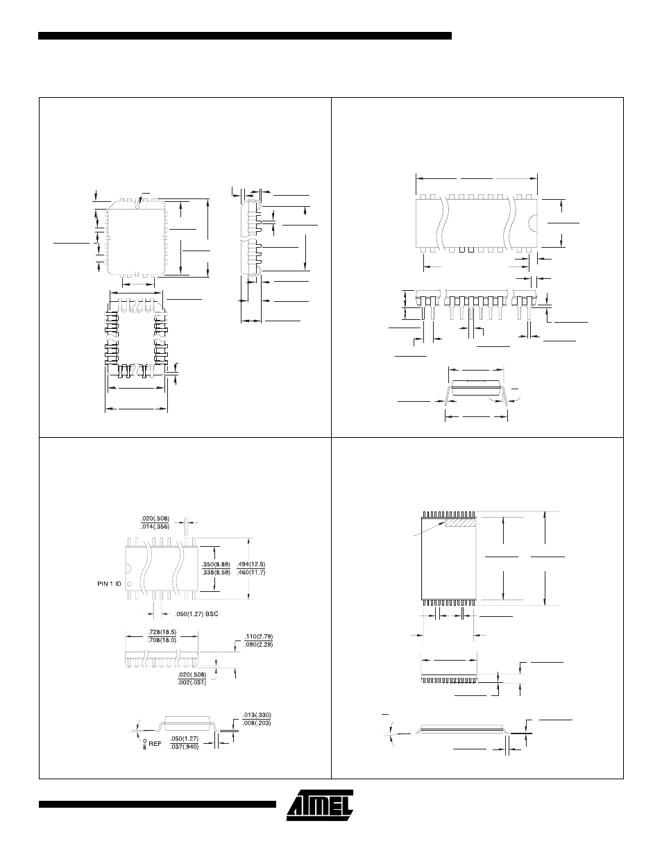 Packaging information, Controlling dimension: millimeters | Rainbow Electronics AT27C512R User Manual | Page 11 / 12