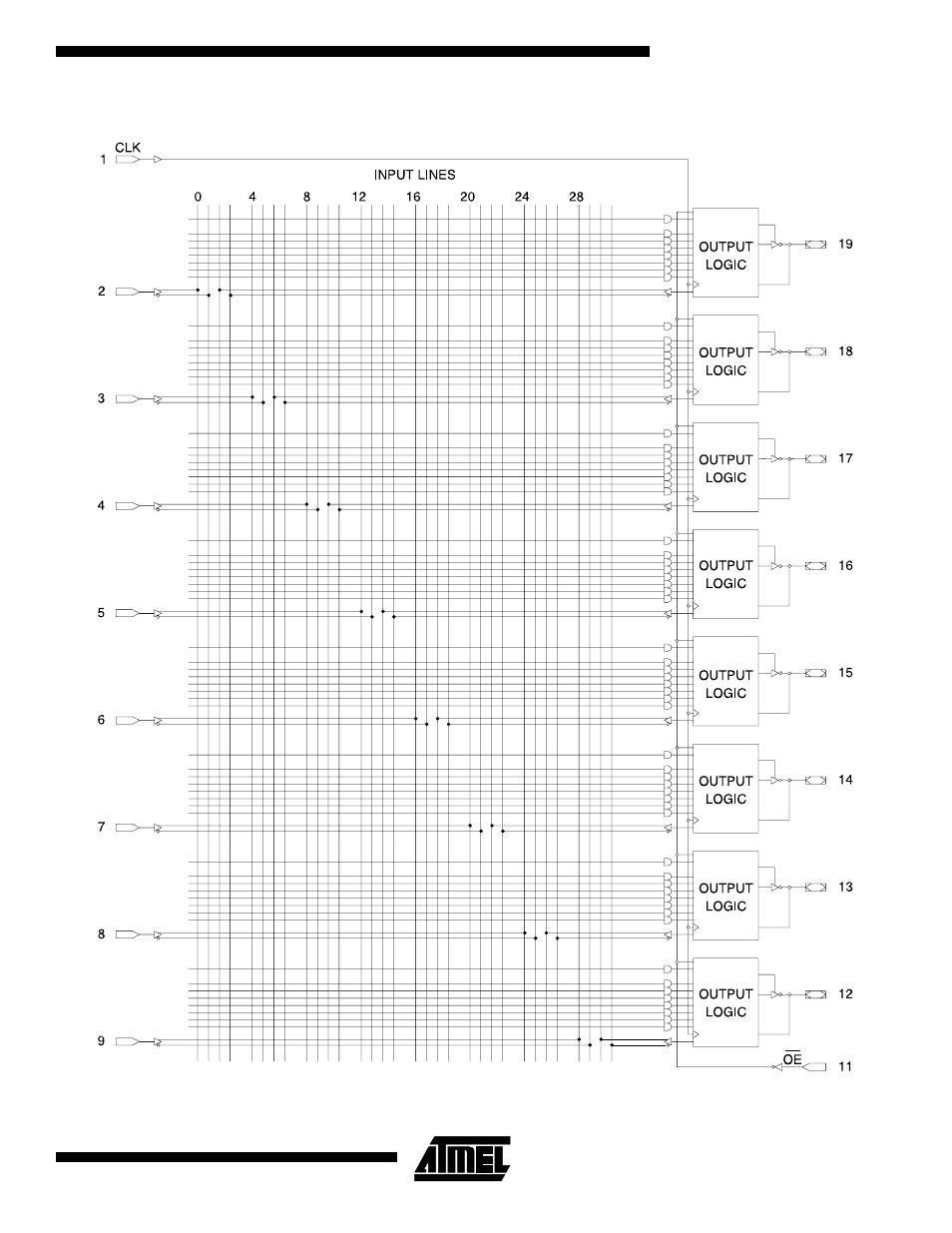 Registered mode logic diagram, Atf16v8c | Rainbow Electronics ATF16V8C User Manual | Page 9 / 18