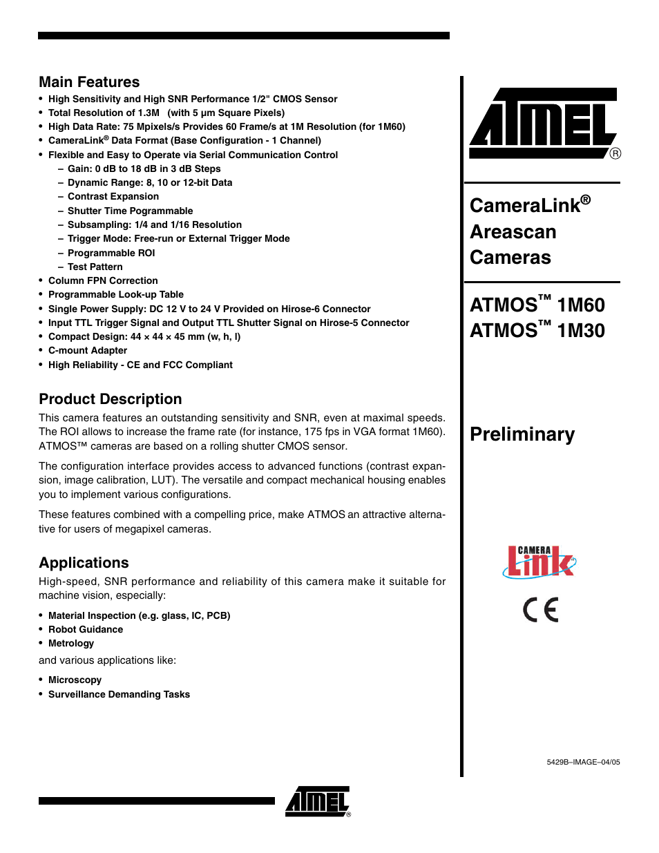 Rainbow Electronics ATMOS™ 1M60 User Manual | 26 pages