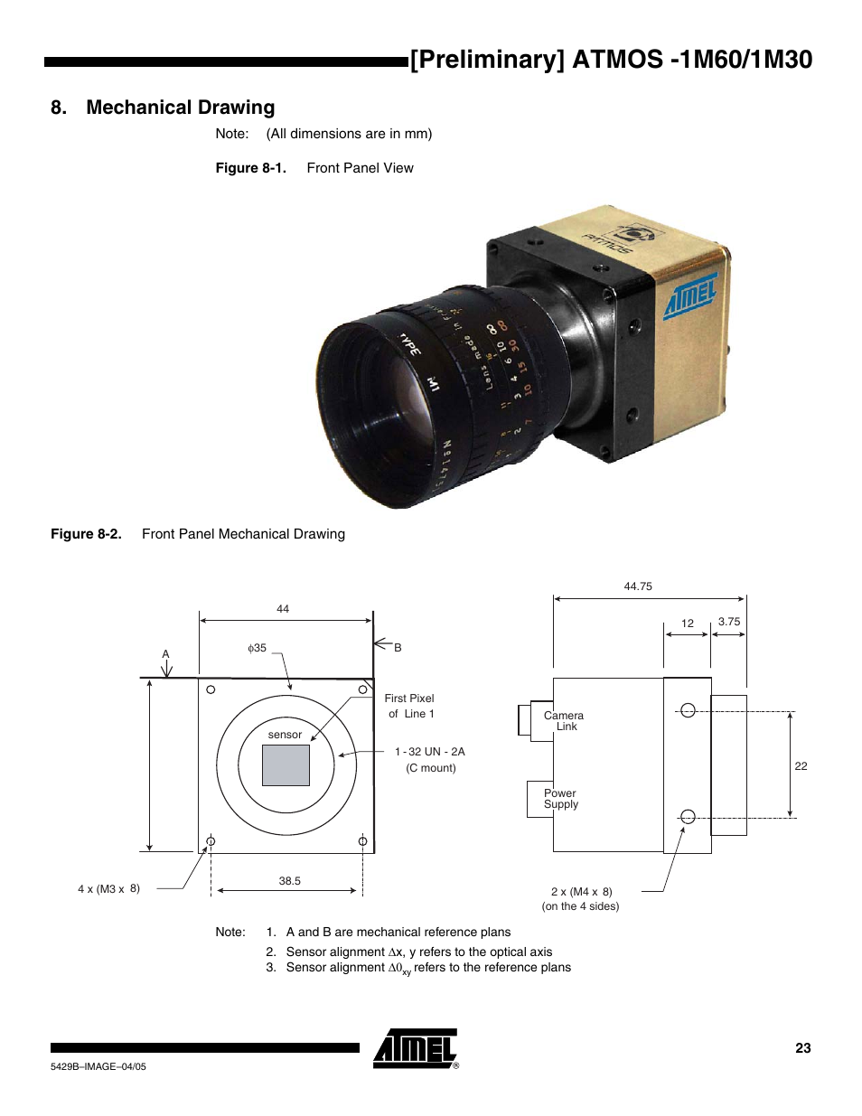 Mechanical drawing | Rainbow Electronics ATMOS™ 1M60 User Manual | Page 23 / 26