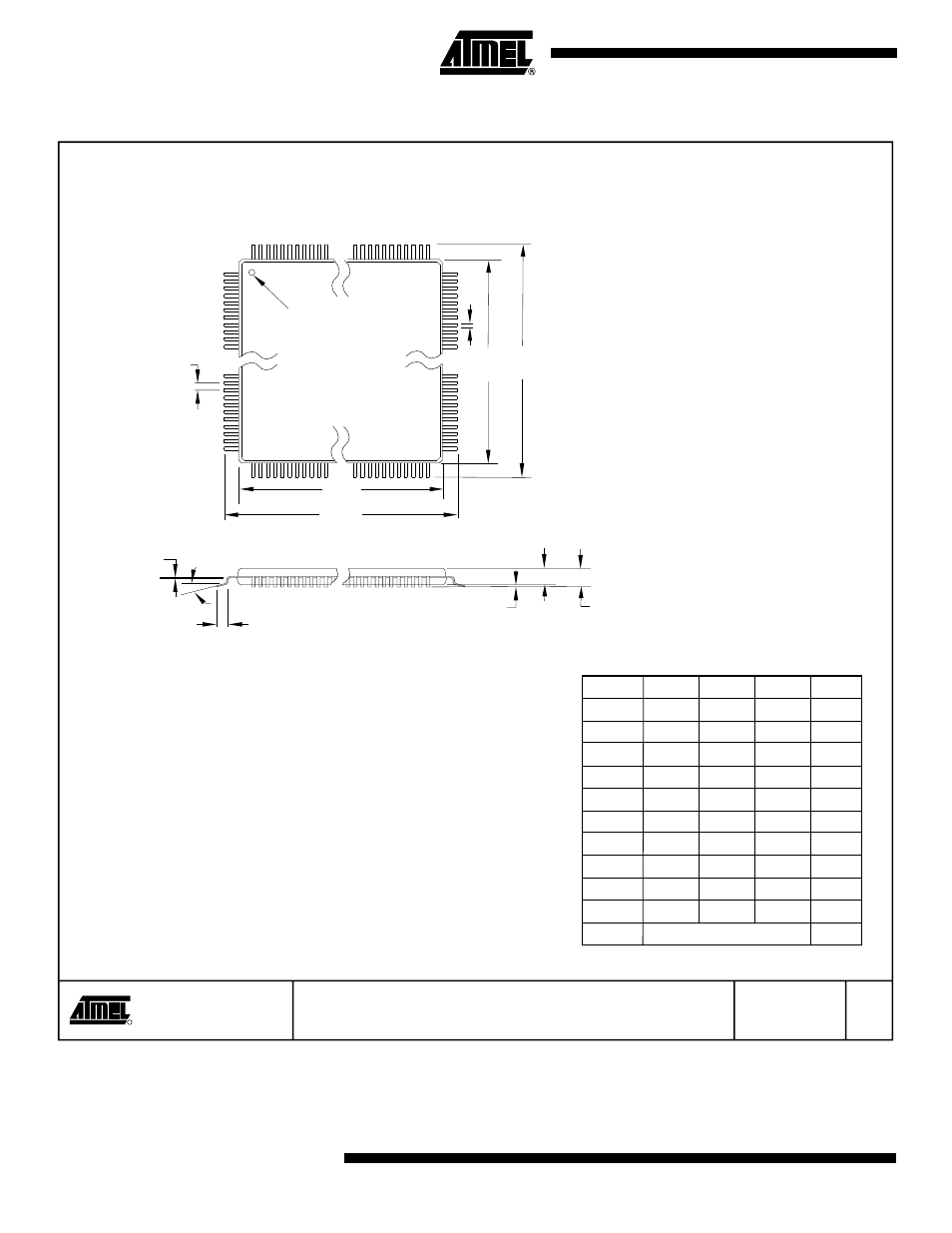 100a – tqfp, Atf1504asv(l) | Rainbow Electronics ATF1504ASVL User Manual | Page 28 / 29