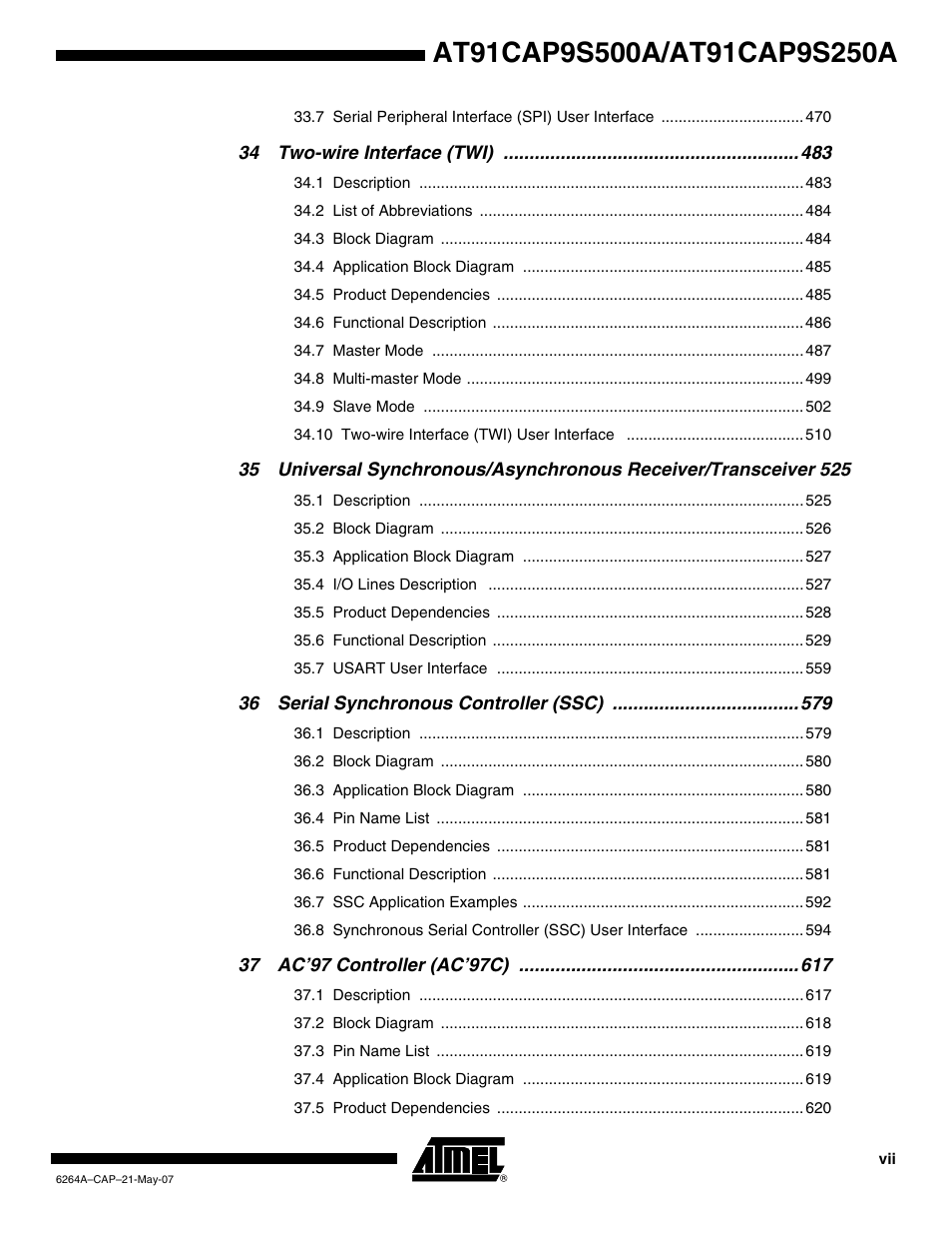 Rainbow Electronics AT91CAP9S250A User Manual | Page 1003 / 1008