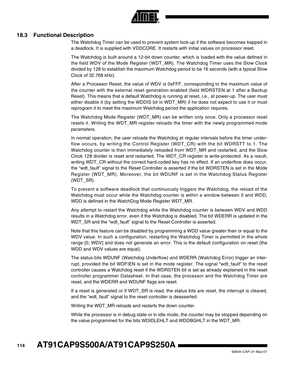 3 functional description | Rainbow Electronics AT91CAP9S250A User Manual | Page 114 / 1008