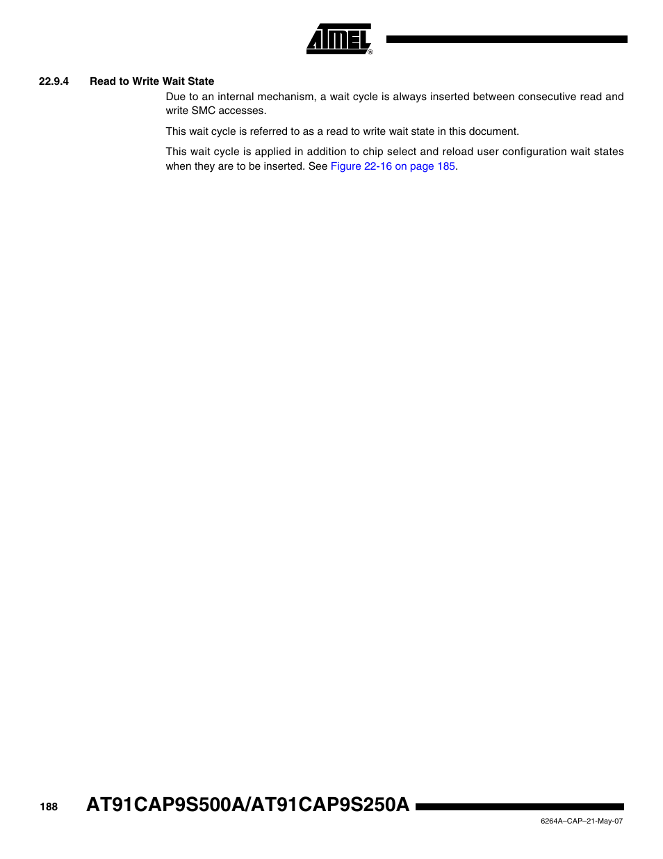 4 read to write wait state | Rainbow Electronics AT91CAP9S250A User Manual | Page 188 / 1008