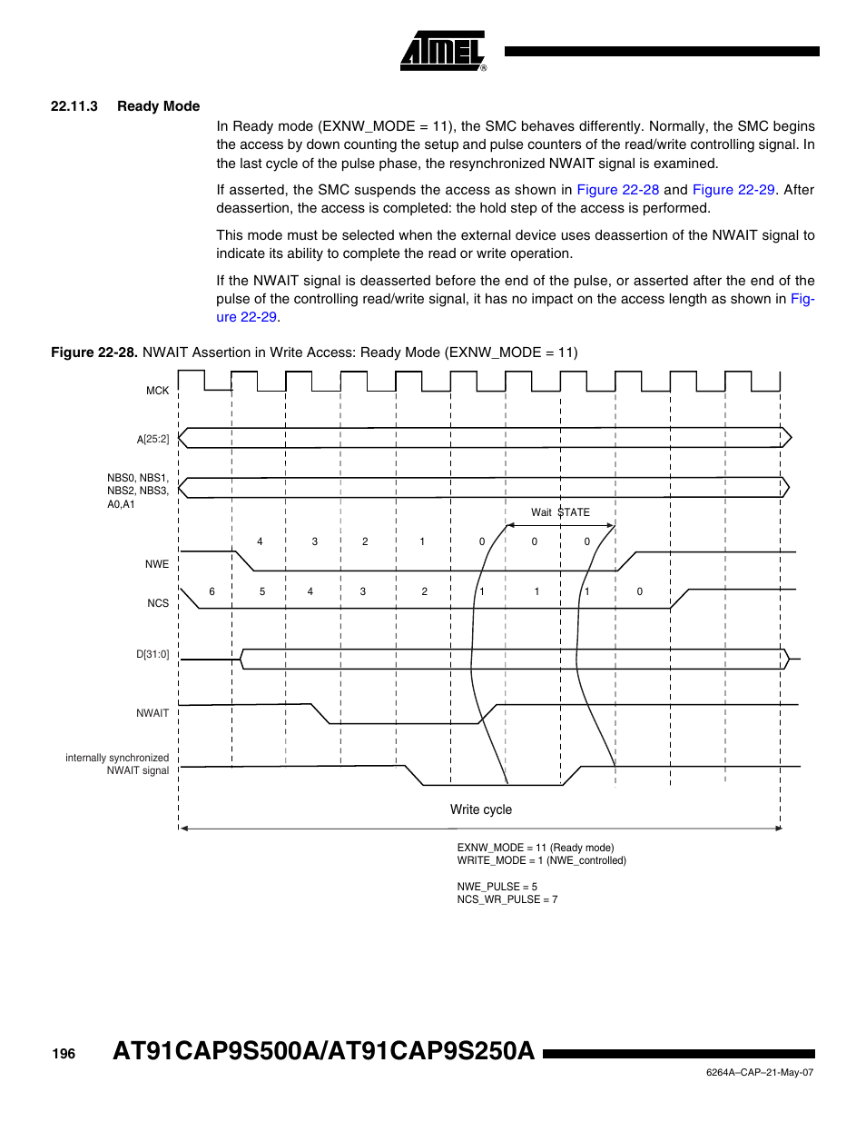 3 ready mode | Rainbow Electronics AT91CAP9S250A User Manual | Page 196 / 1008