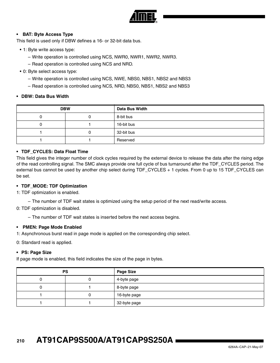 Rainbow Electronics AT91CAP9S250A User Manual | Page 210 / 1008