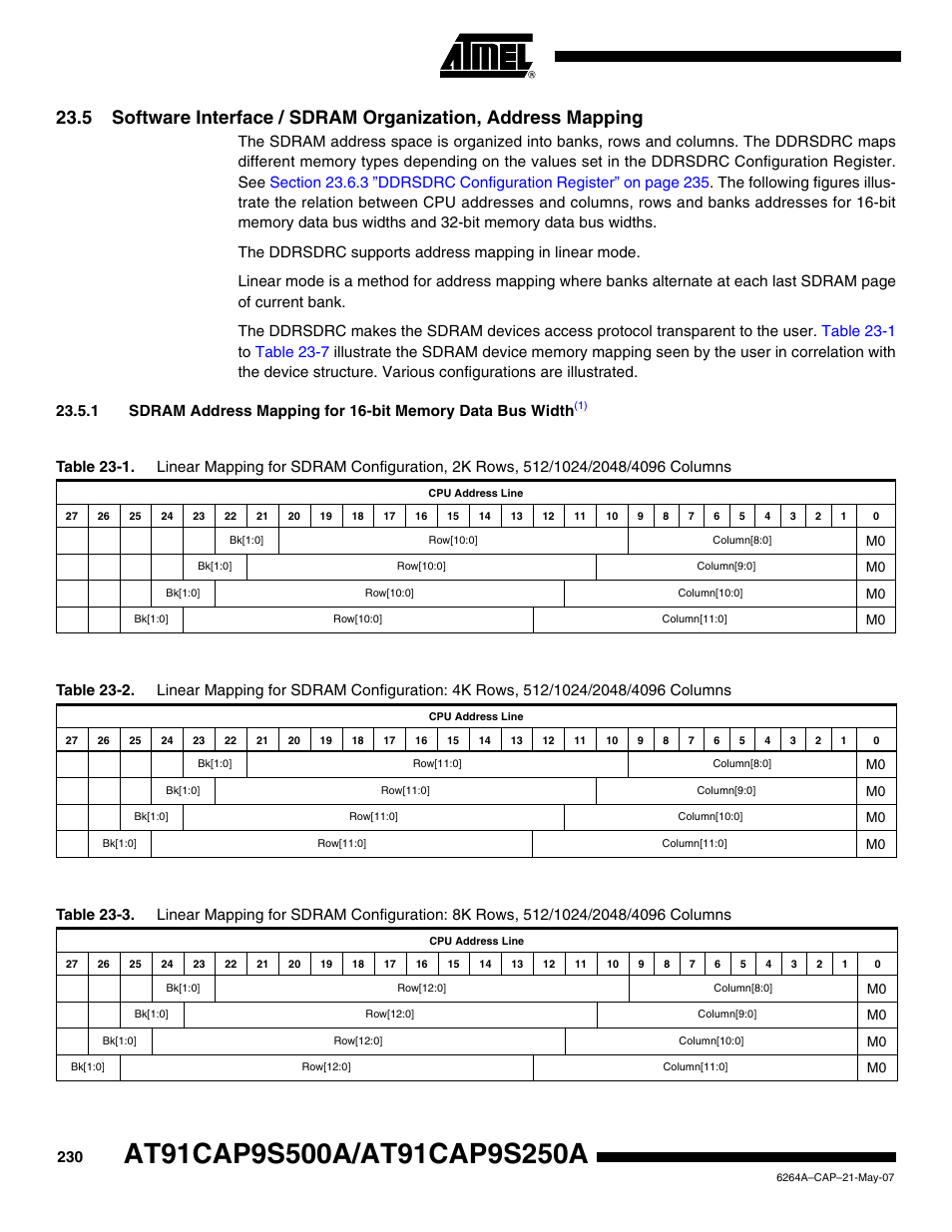 Rainbow Electronics AT91CAP9S250A User Manual | Page 230 / 1008