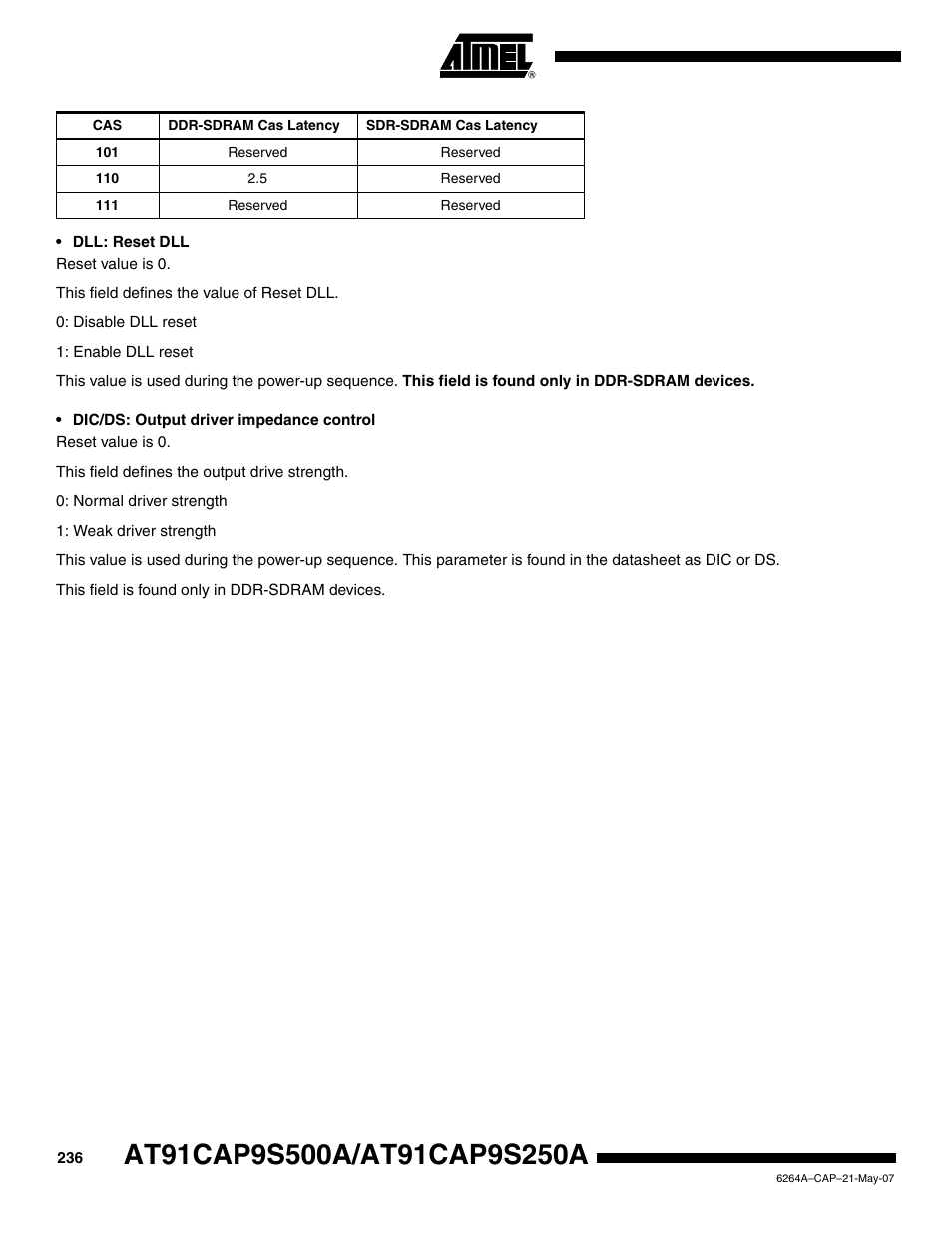 Rainbow Electronics AT91CAP9S250A User Manual | Page 236 / 1008
