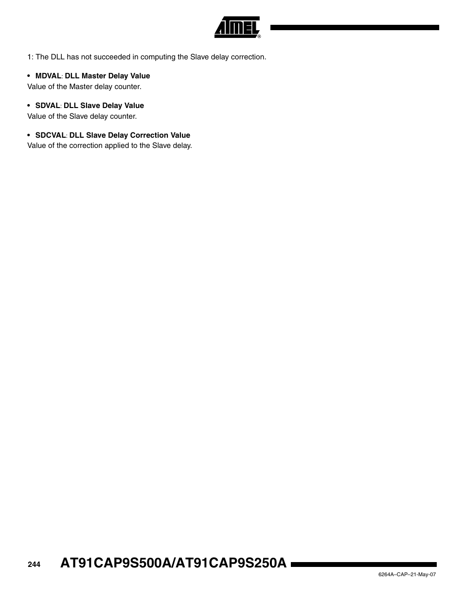 Rainbow Electronics AT91CAP9S250A User Manual | Page 244 / 1008
