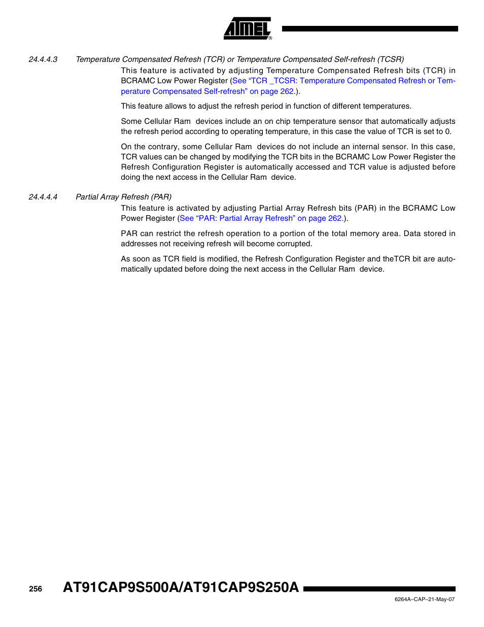 Rainbow Electronics AT91CAP9S250A User Manual | Page 256 / 1008