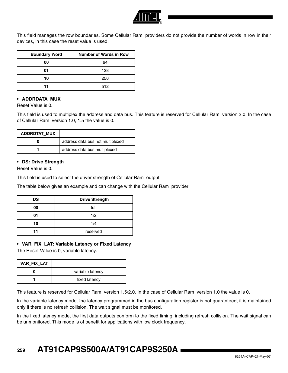 Rainbow Electronics AT91CAP9S250A User Manual | Page 259 / 1008