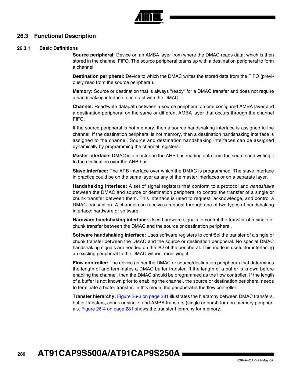 3 functional description, 1 basic definitions | Rainbow Electronics AT91CAP9S250A User Manual | Page 280 / 1008