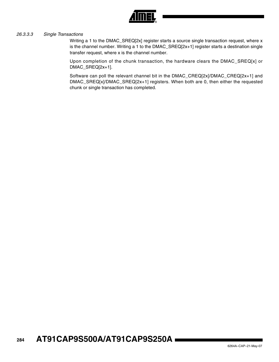 Rainbow Electronics AT91CAP9S250A User Manual | Page 284 / 1008