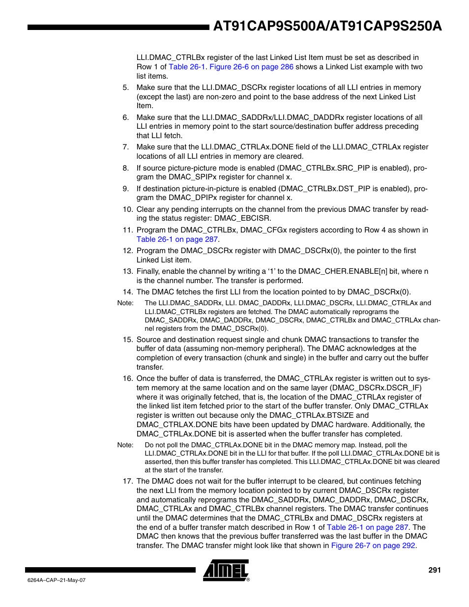 Rainbow Electronics AT91CAP9S250A User Manual | Page 291 / 1008