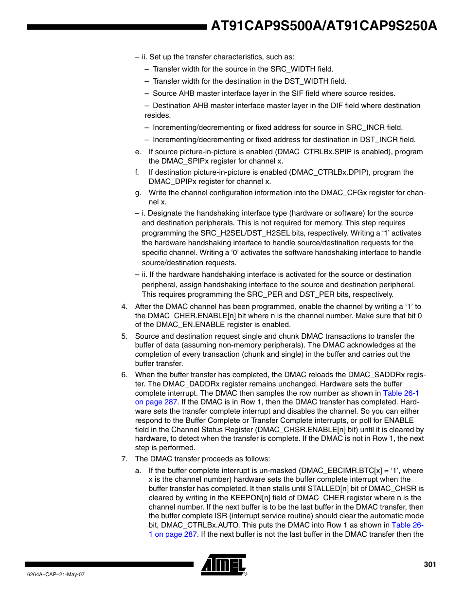 Rainbow Electronics AT91CAP9S250A User Manual | Page 301 / 1008