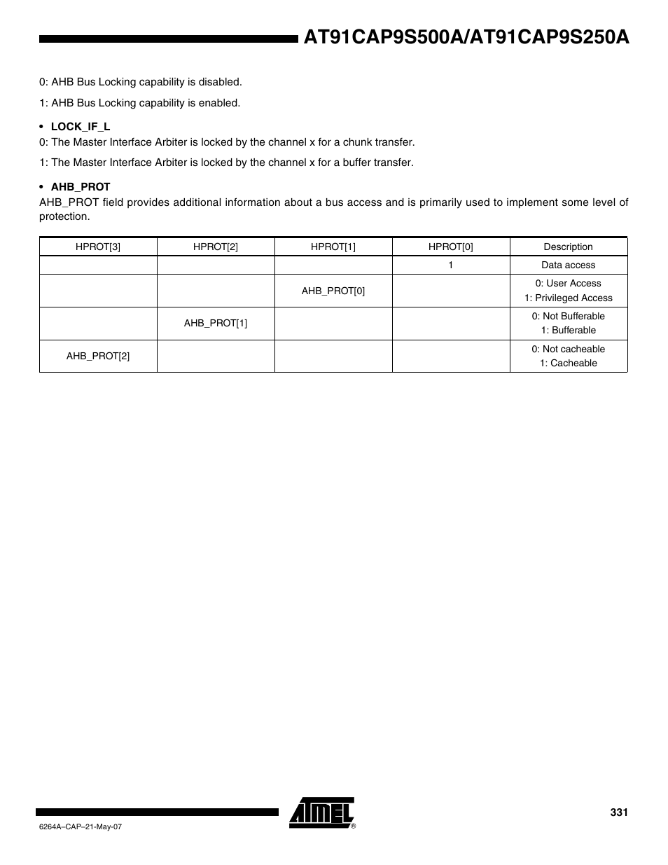 Rainbow Electronics AT91CAP9S250A User Manual | Page 331 / 1008