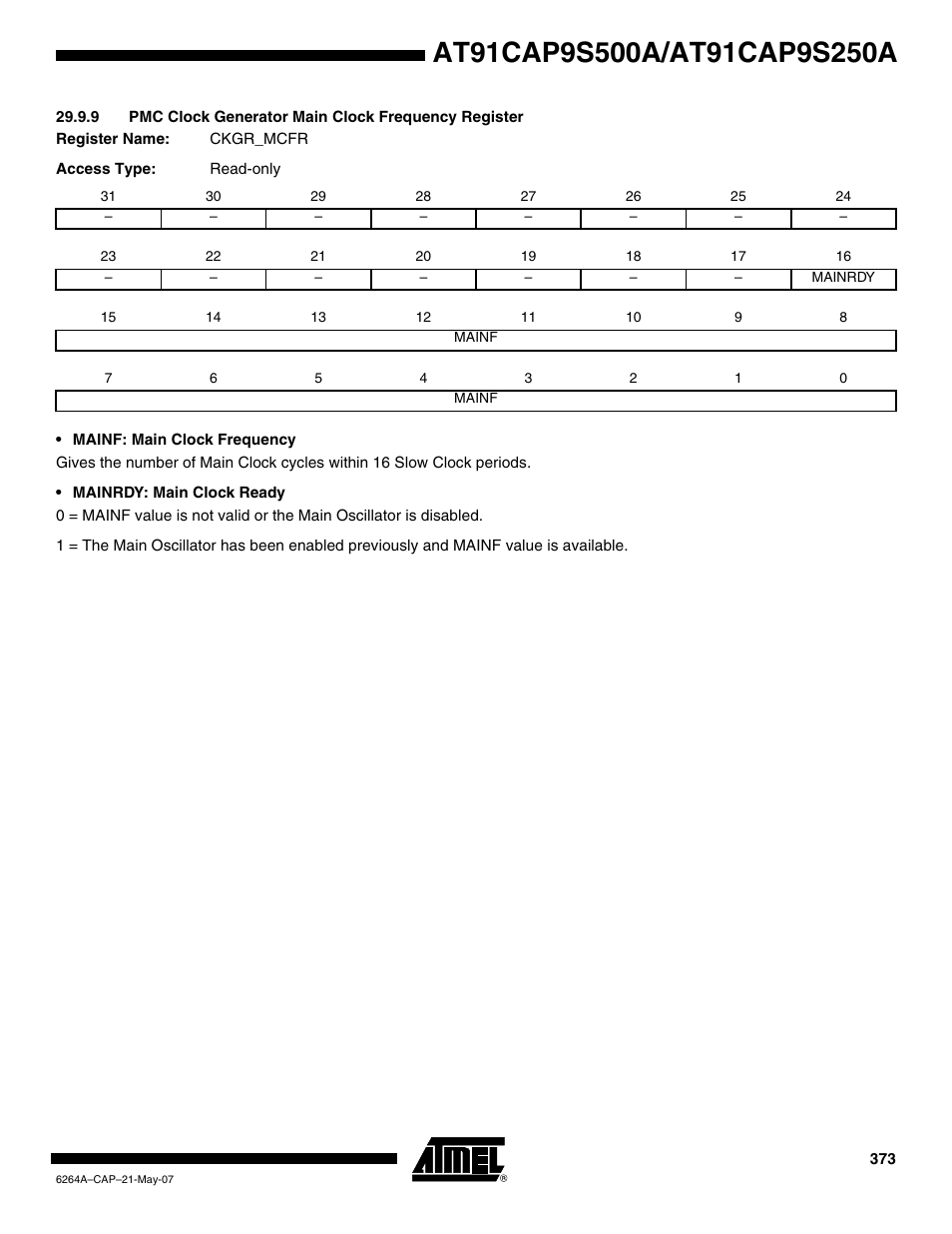 Rainbow Electronics AT91CAP9S250A User Manual | Page 373 / 1008