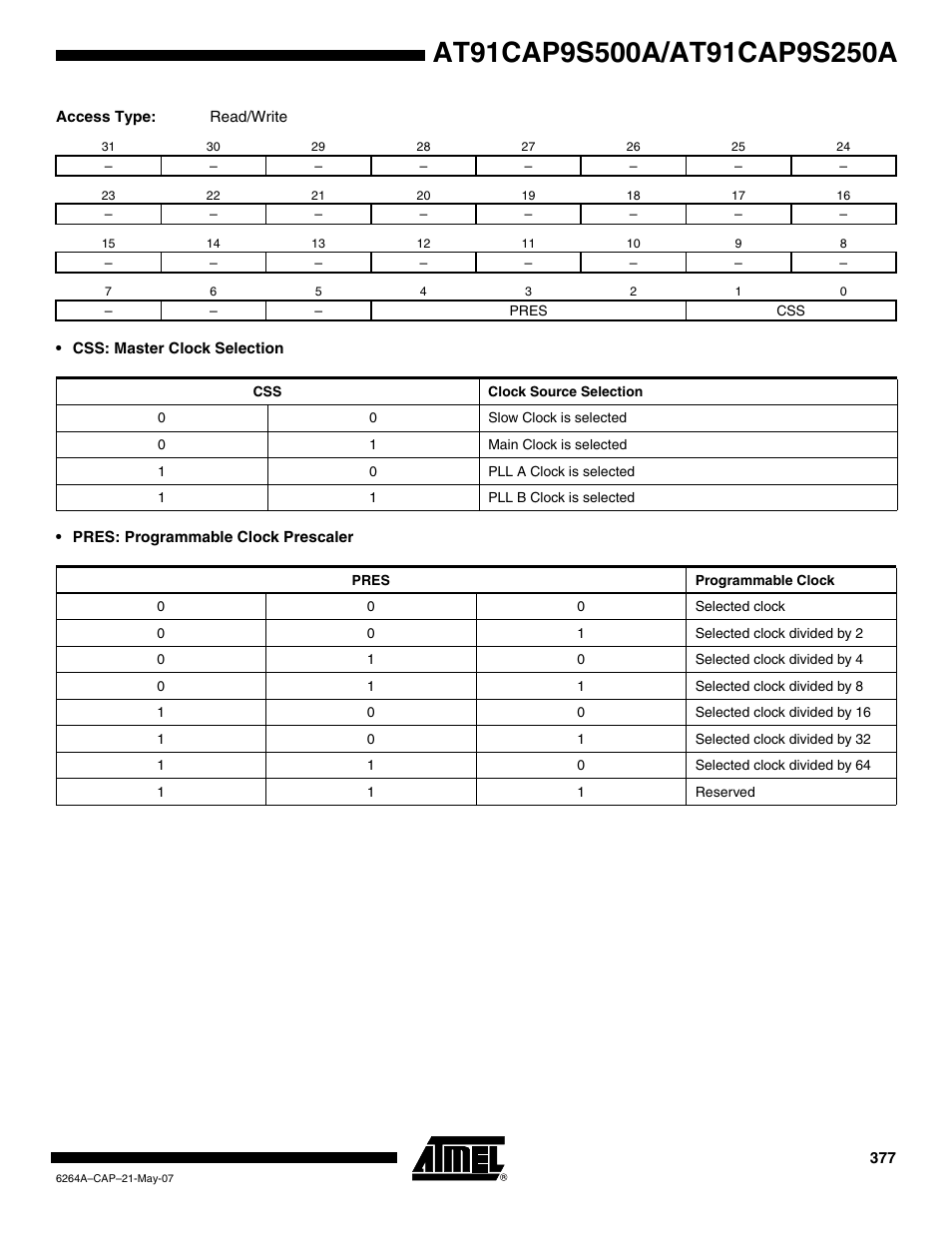 Rainbow Electronics AT91CAP9S250A User Manual | Page 377 / 1008