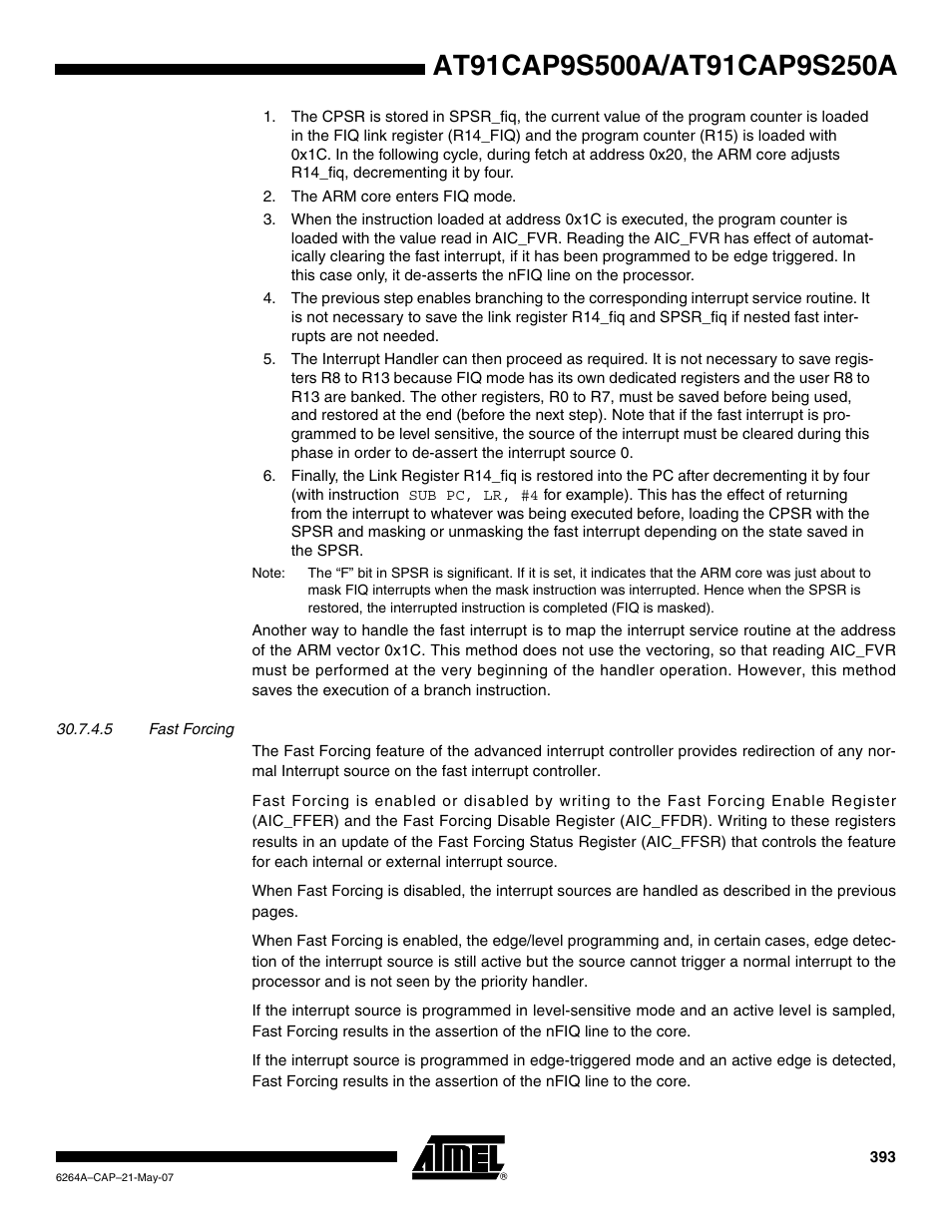 Rainbow Electronics AT91CAP9S250A User Manual | Page 393 / 1008