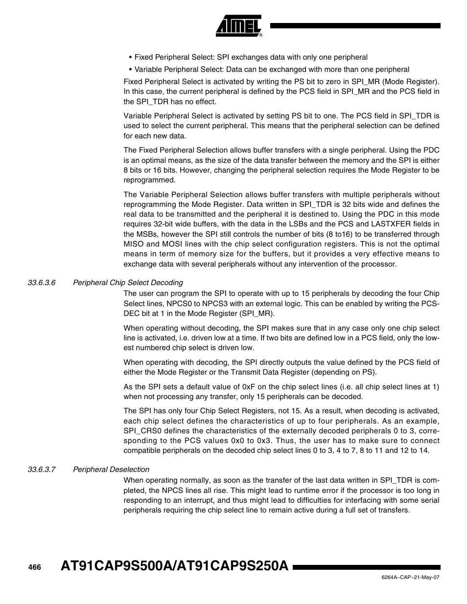 Rainbow Electronics AT91CAP9S250A User Manual | Page 466 / 1008