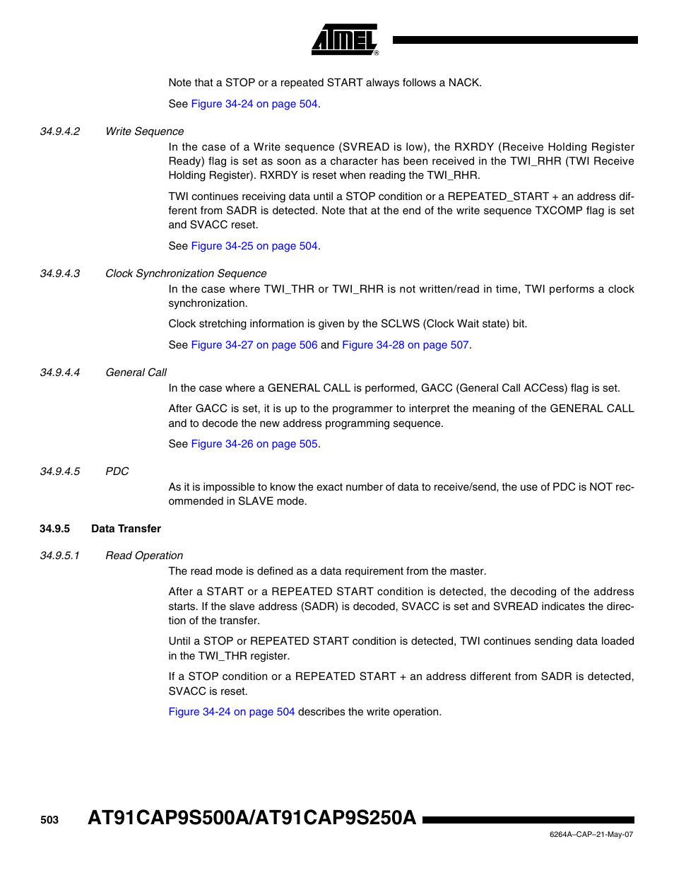 5 data transfer | Rainbow Electronics AT91CAP9S250A User Manual | Page 503 / 1008