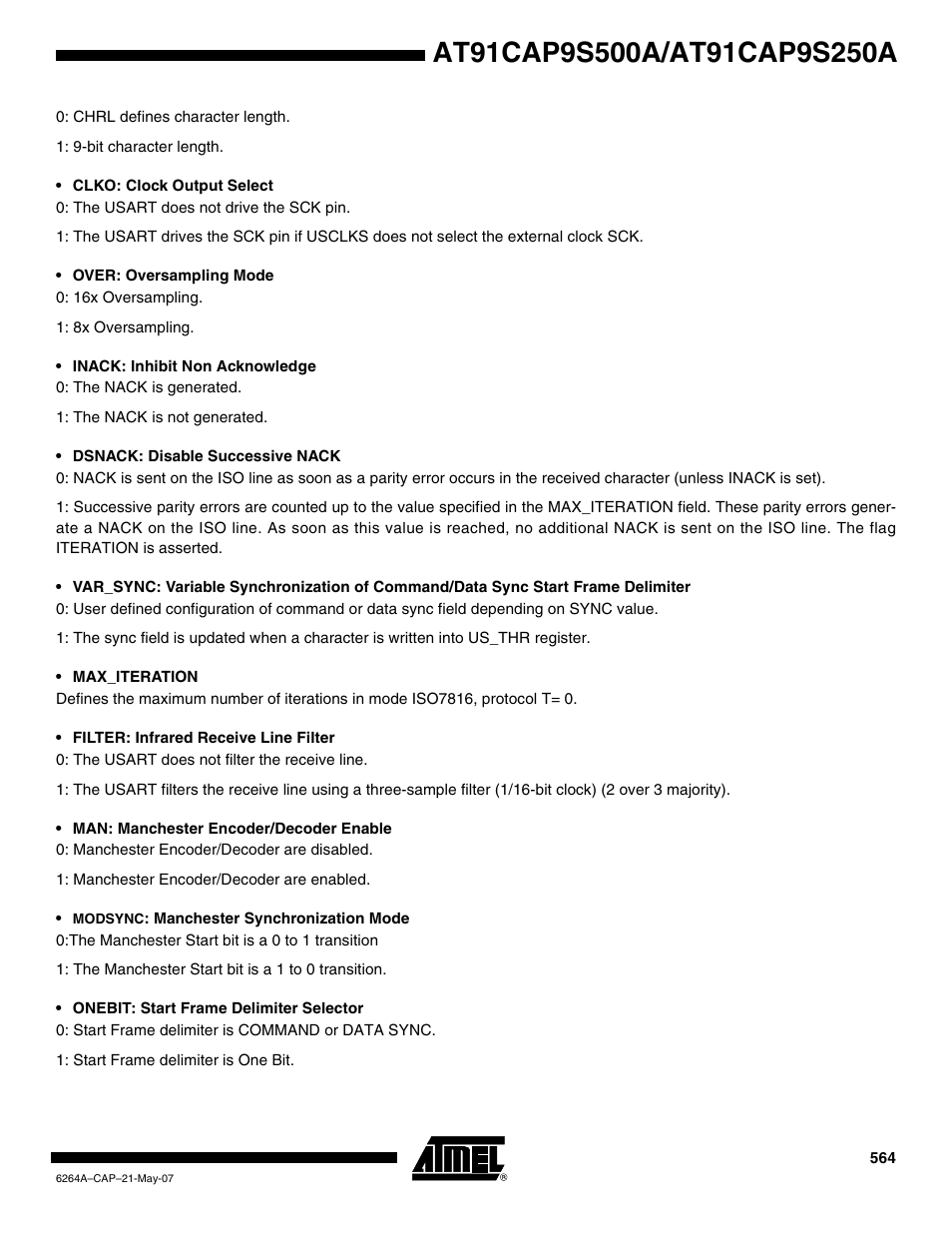 Rainbow Electronics AT91CAP9S250A User Manual | Page 564 / 1008