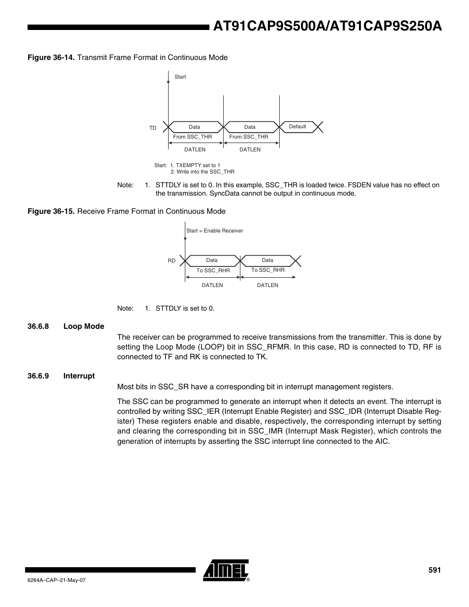 8 loop mode, 9 interrupt | Rainbow Electronics AT91CAP9S250A User Manual | Page 591 / 1008