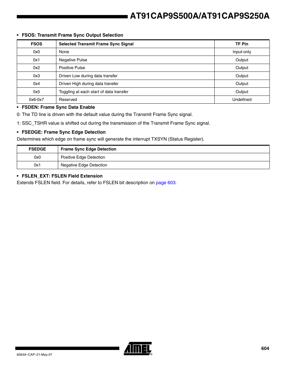 Rainbow Electronics AT91CAP9S250A User Manual | Page 604 / 1008