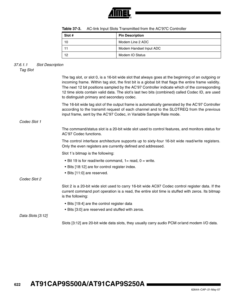 Rainbow Electronics AT91CAP9S250A User Manual | Page 622 / 1008