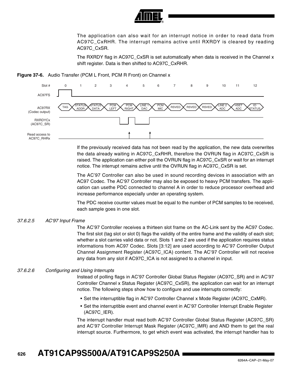 Rainbow Electronics AT91CAP9S250A User Manual | Page 626 / 1008