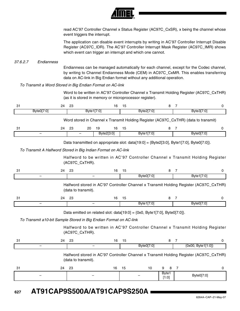 Rainbow Electronics AT91CAP9S250A User Manual | Page 627 / 1008