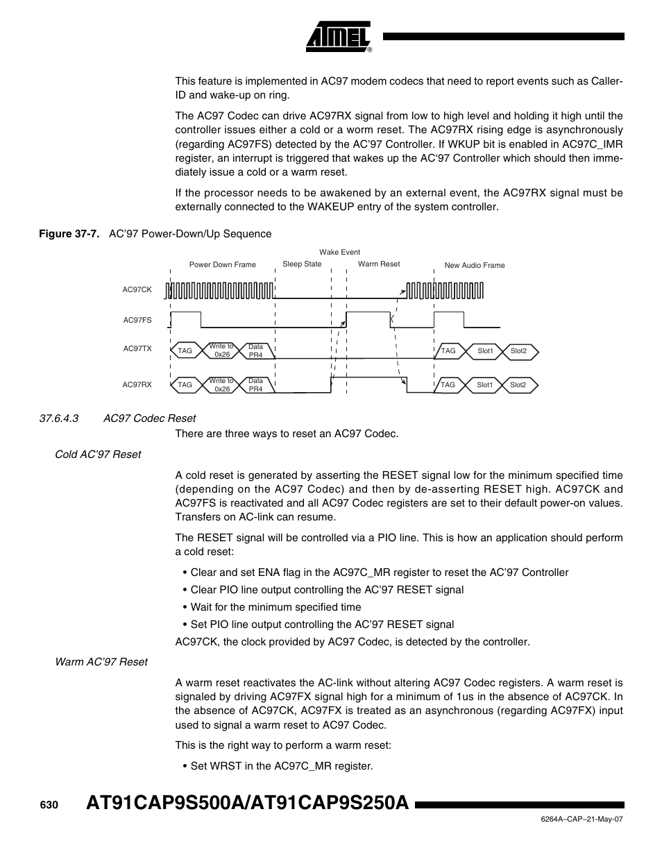 Rainbow Electronics AT91CAP9S250A User Manual | Page 630 / 1008