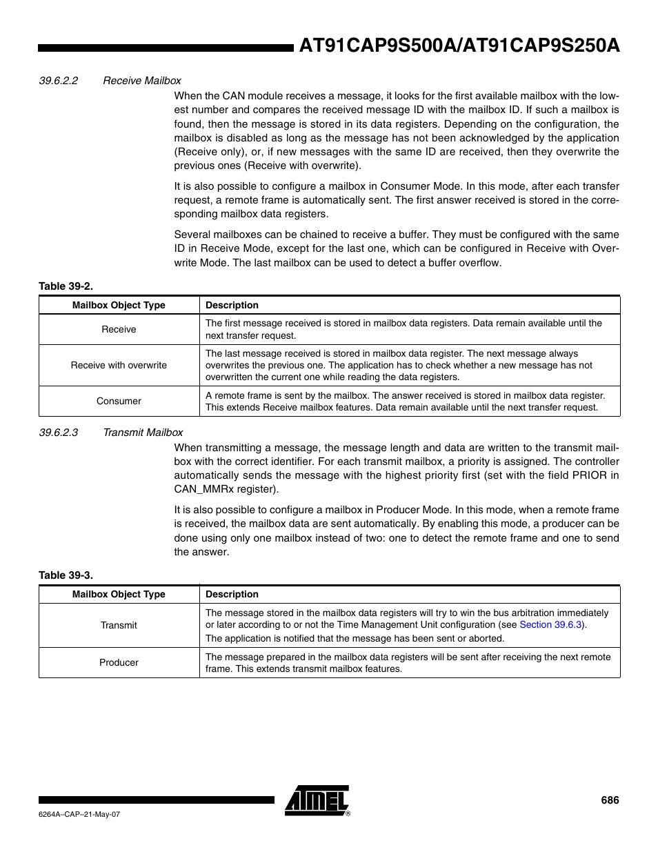 Rainbow Electronics AT91CAP9S250A User Manual | Page 686 / 1008