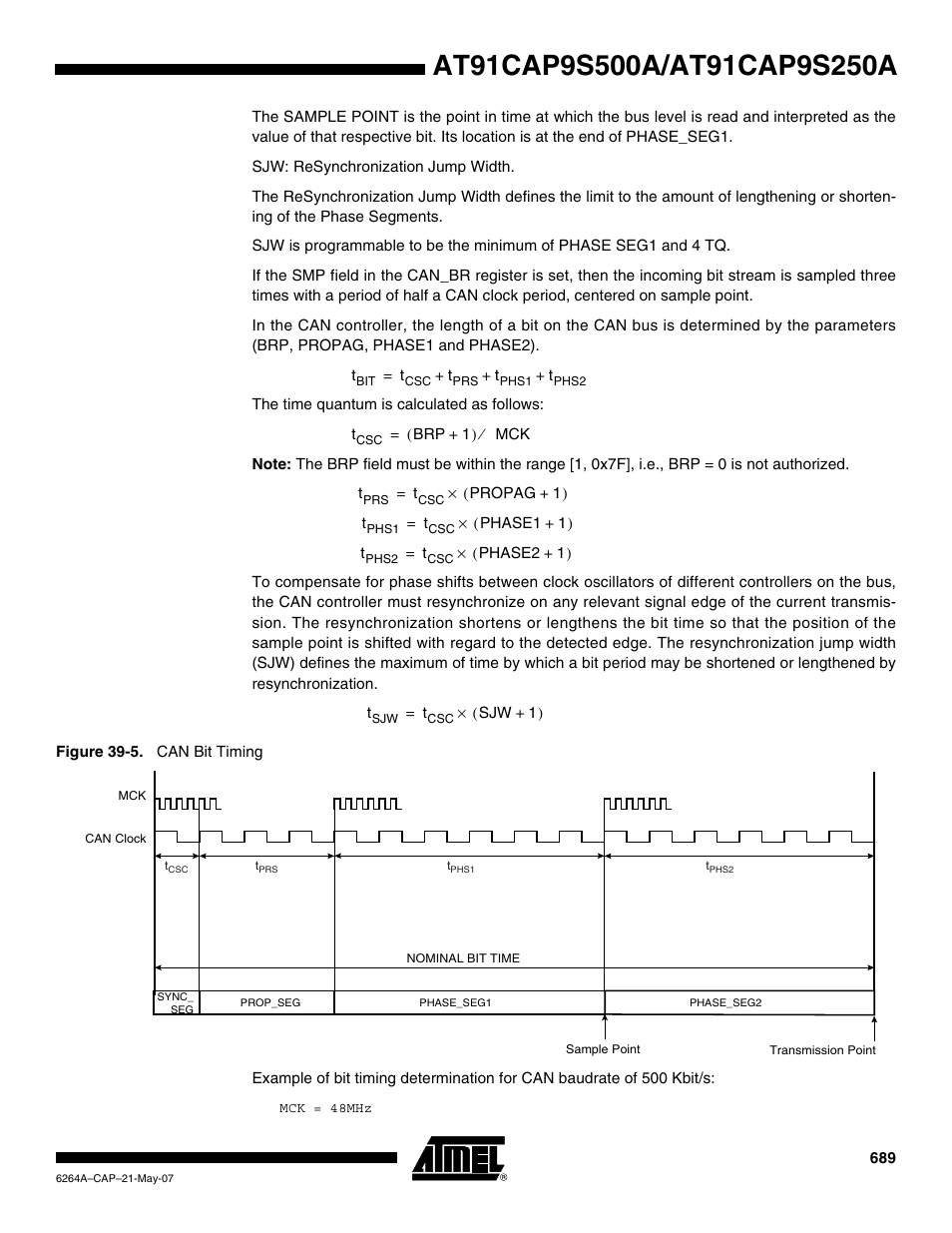 Rainbow Electronics AT91CAP9S250A User Manual | Page 689 / 1008