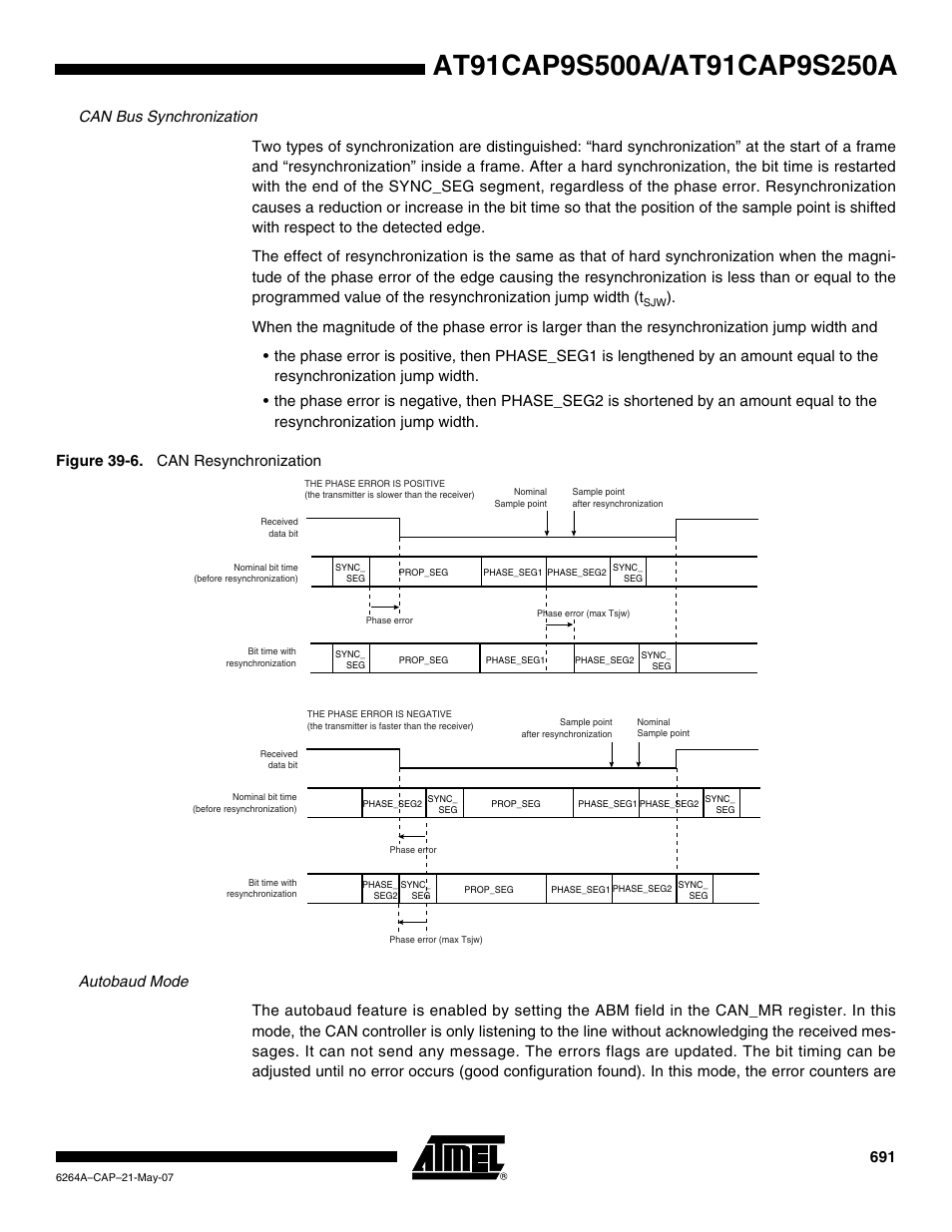 Rainbow Electronics AT91CAP9S250A User Manual | Page 691 / 1008