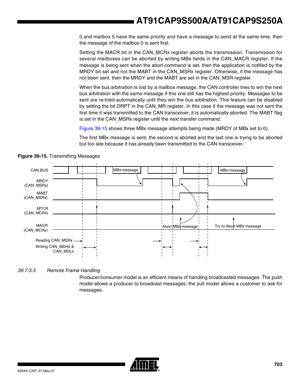 Rainbow Electronics AT91CAP9S250A User Manual | Page 703 / 1008