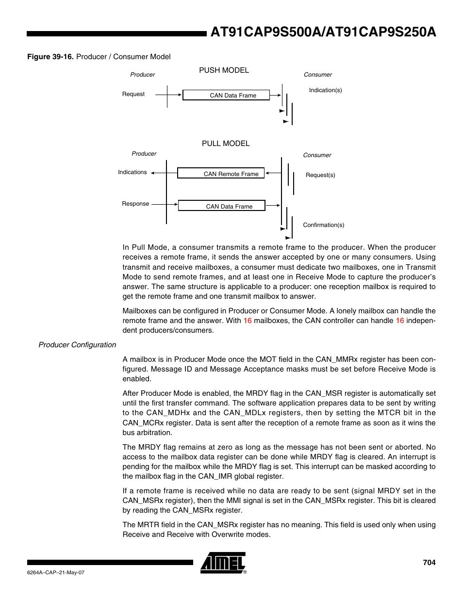 Rainbow Electronics AT91CAP9S250A User Manual | Page 704 / 1008