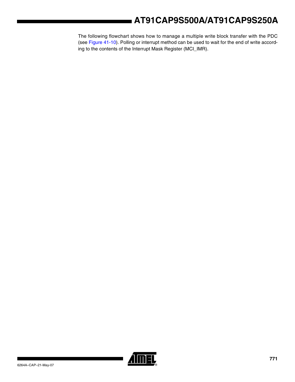 Rainbow Electronics AT91CAP9S250A User Manual | Page 771 / 1008