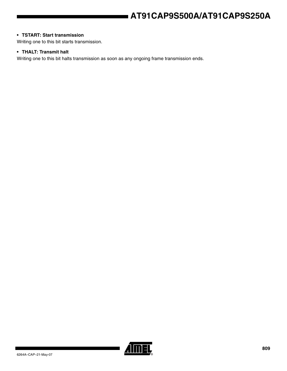 Rainbow Electronics AT91CAP9S250A User Manual | Page 809 / 1008
