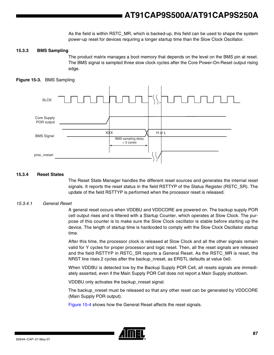 3 bms sampling, 4 reset states | Rainbow Electronics AT91CAP9S250A User Manual | Page 87 / 1008