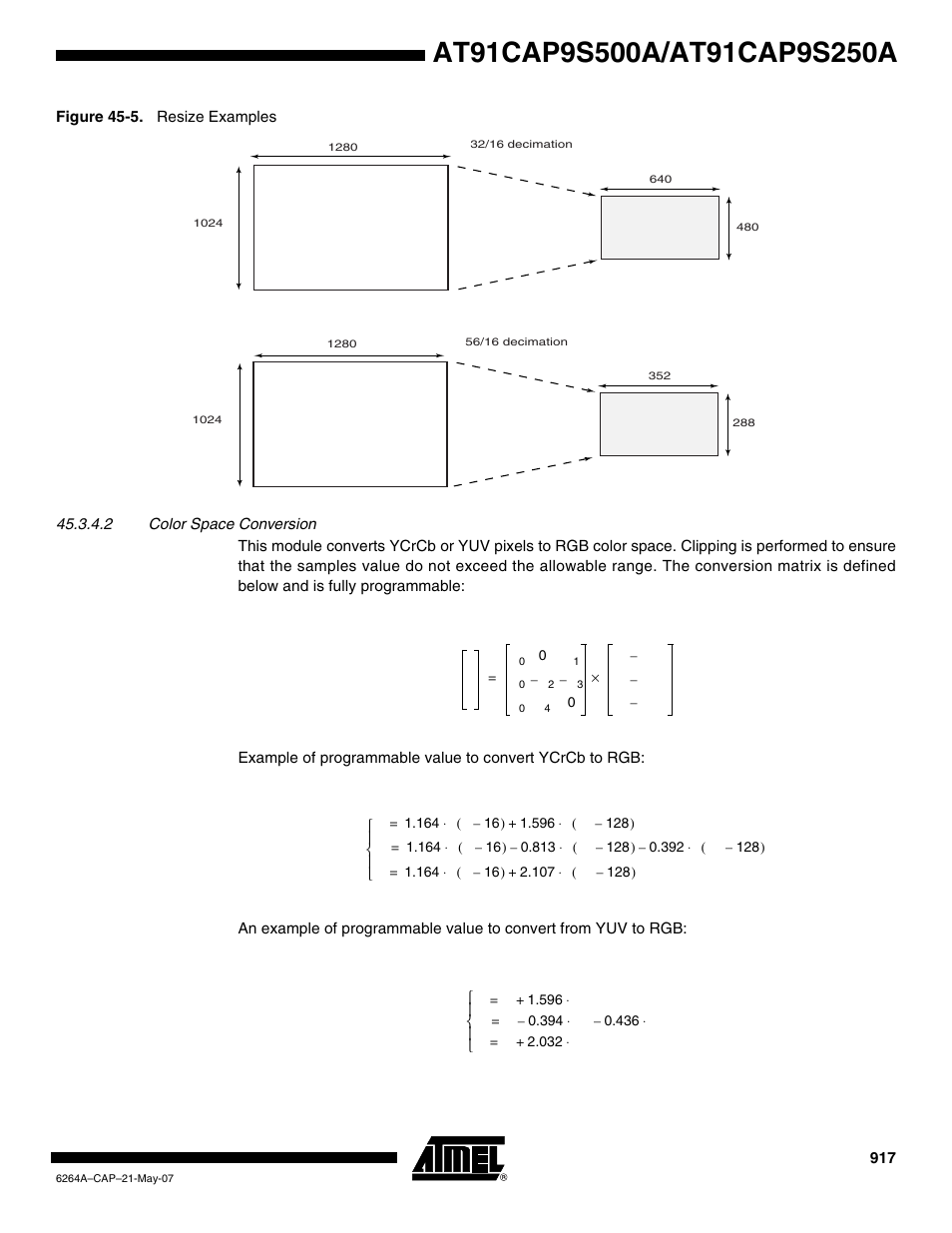 Rainbow Electronics AT91CAP9S250A User Manual | Page 917 / 1008