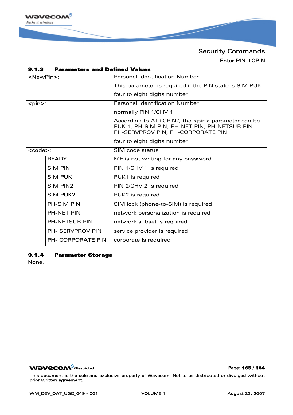 Rainbow Electronics FARGO MAESTRO 100 (with TCP_IP) User Manual | Page 171 / 787