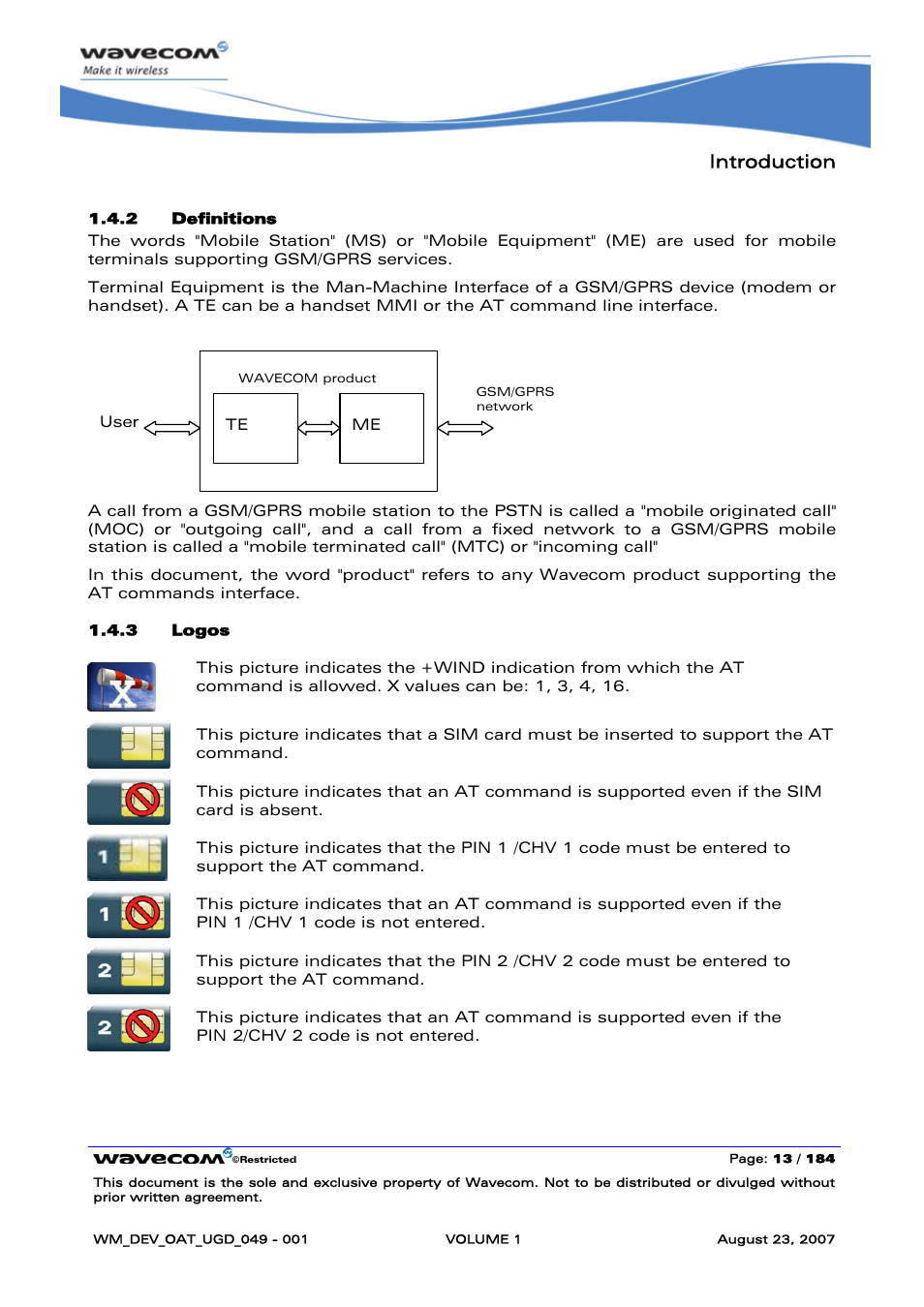 Introduction | Rainbow Electronics FARGO MAESTRO 100 (with TCP_IP) User Manual | Page 19 / 787