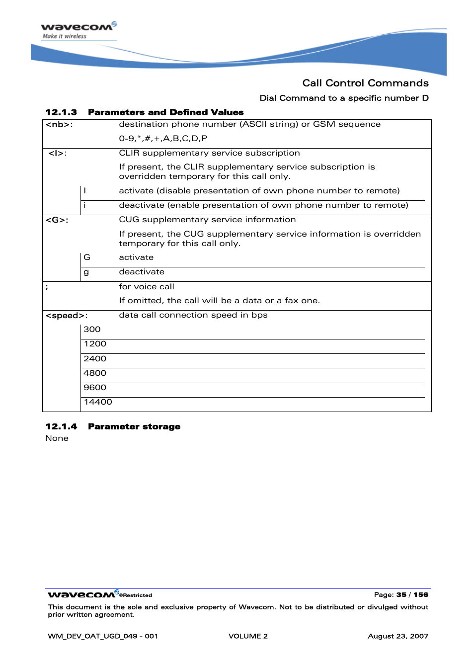 Call control commands | Rainbow Electronics FARGO MAESTRO 100 (with TCP_IP) User Manual | Page 225 / 787