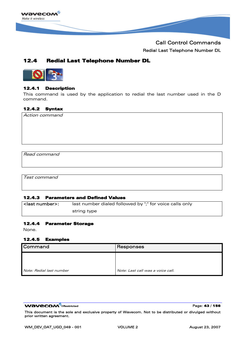 Redial last telephone number dl | Rainbow Electronics FARGO MAESTRO 100 (with TCP_IP) User Manual | Page 233 / 787
